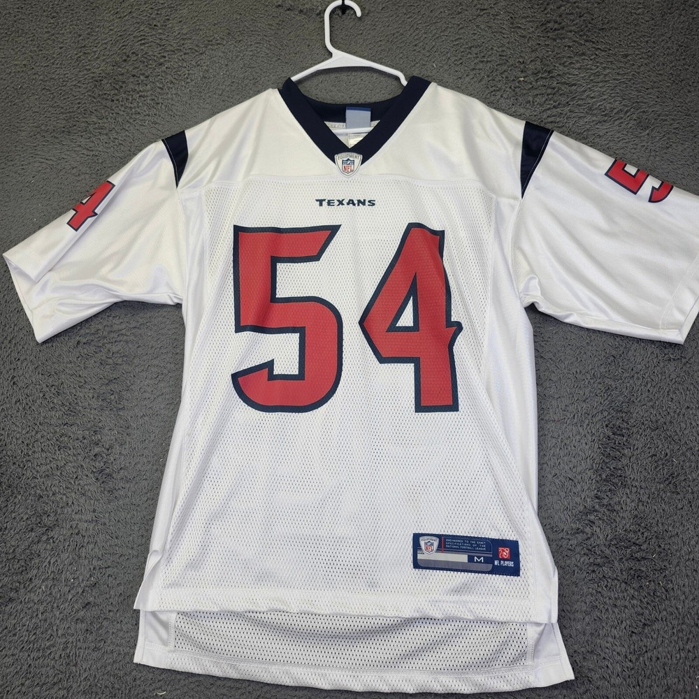 Texans NFL White Mesh Jersey Villanueva #54 Size M Football Equipment  