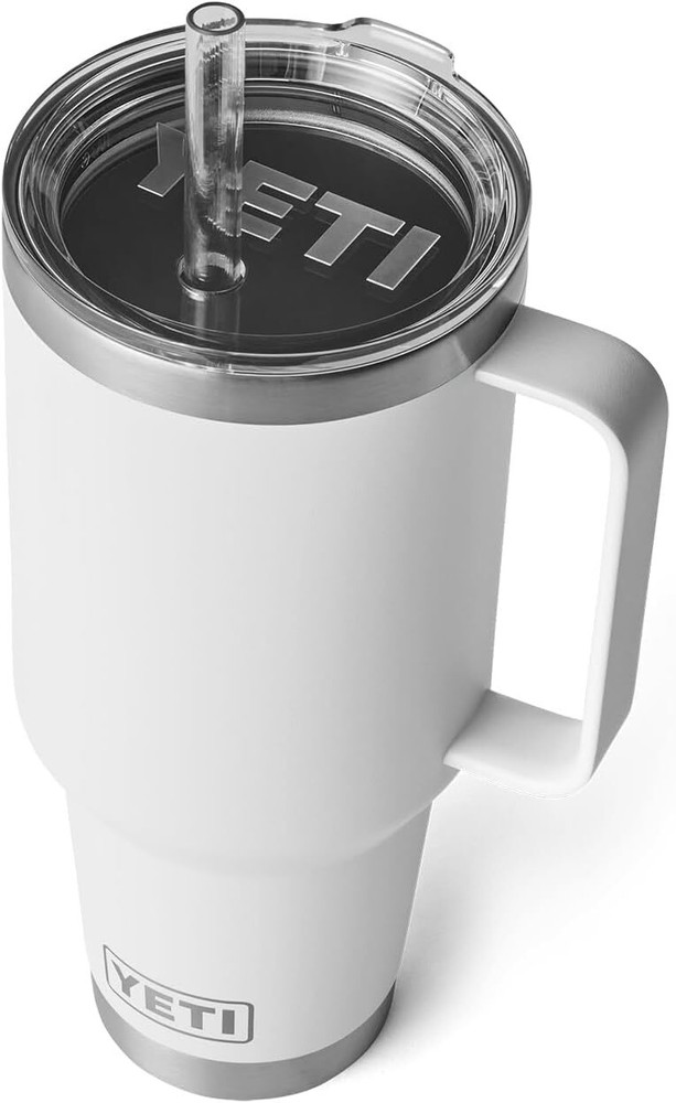 YETI Rambler Tumbler with Handle Straw Lid Vacuum Insulated Travel Mug