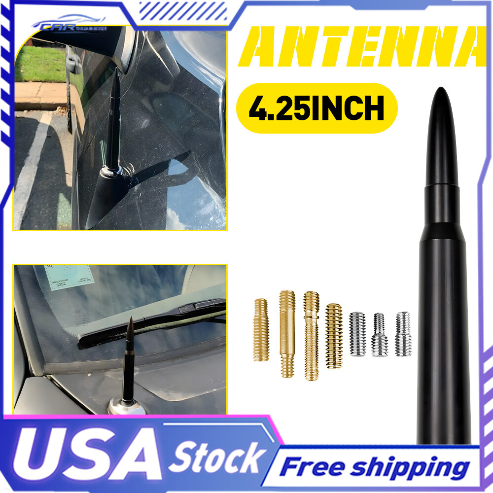 Black 4.25 inch Antenna Power Mast Rod AM/FM for FORD 1983-2011 RANGER Brand New