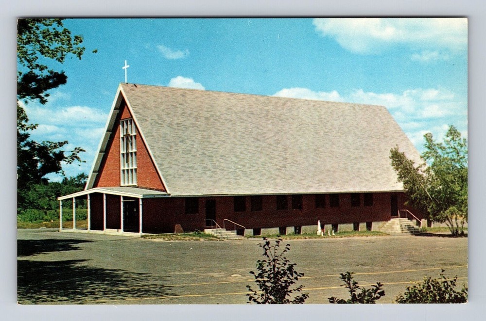 Weirs Beach NH-New Hampshire, St Helena Roman Catholic Church, Vintage Postcard