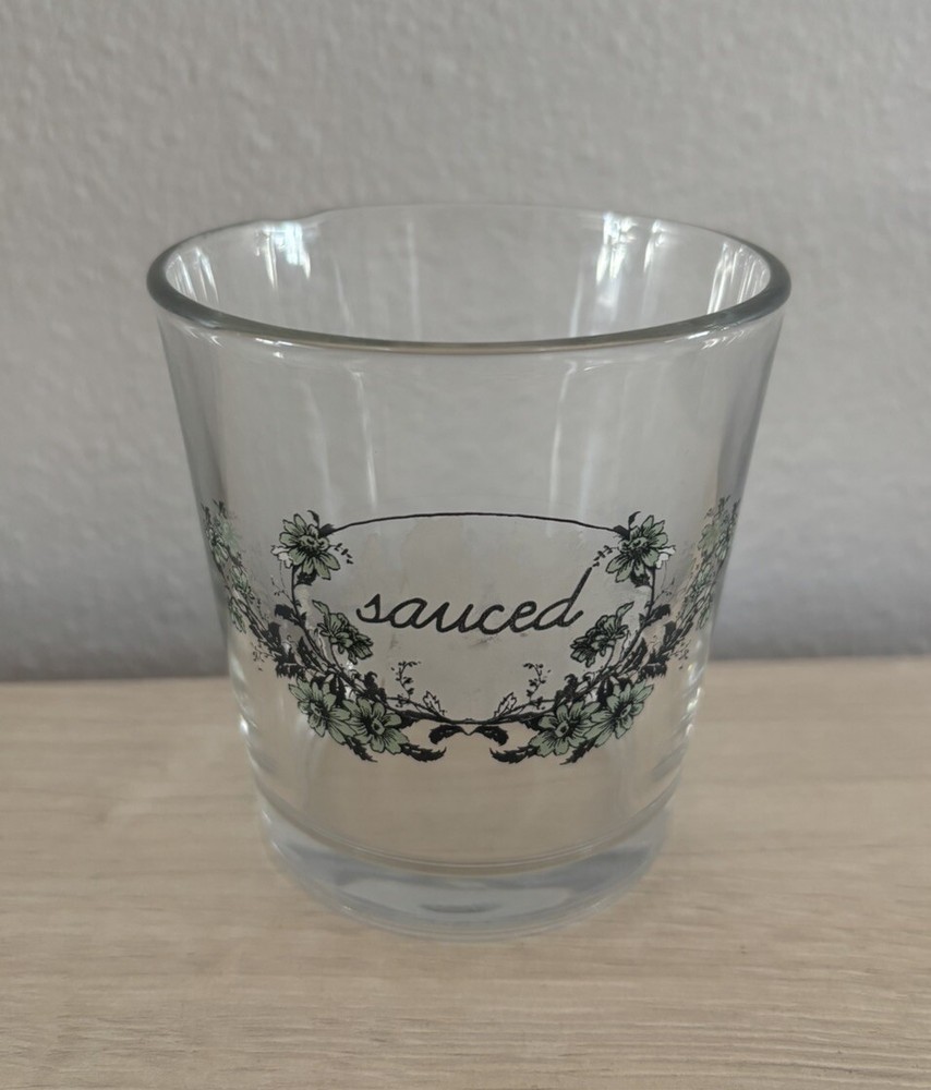 Libbey”Sauced” Old Fashioned Glass VTG Cocktail Tumbler