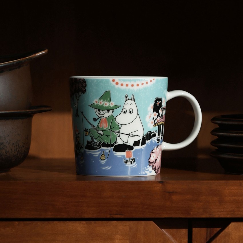 Arabia Moomin Mug 280mL Simple Joy Japan Limited Edition Blue Color Gift