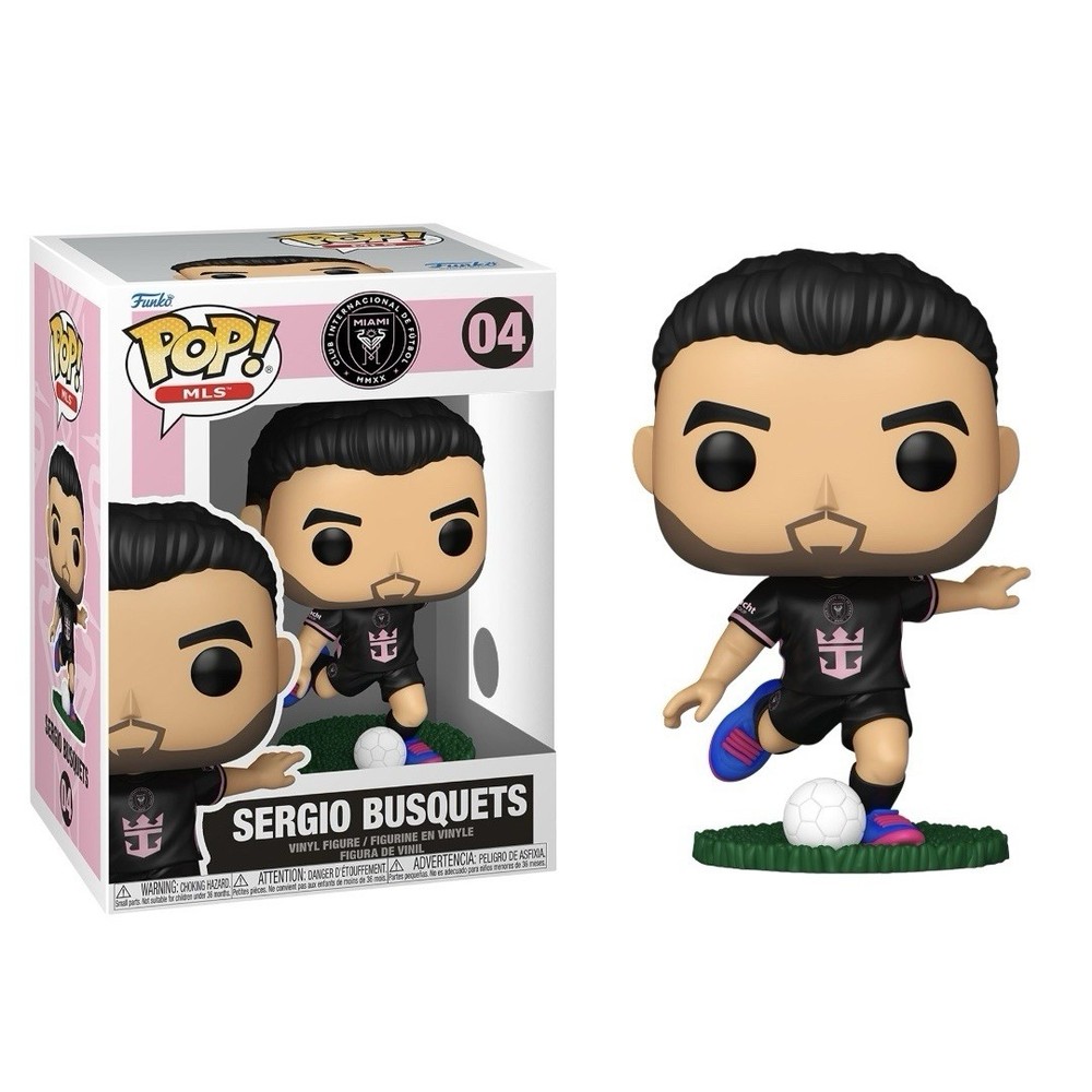 Funko Pop! Soccer MLS Inter Miami Sergio Busquets Figure #4  IN HAND
