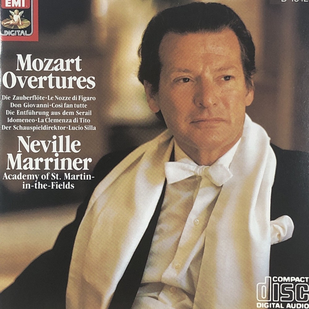 (CD)  MOZART OVERTURES NEVILLE MARRINER  Academy of St. Martin in the Fields-image