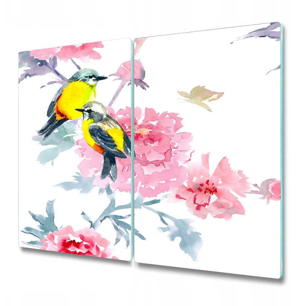 Glass Chopping Board Birds & flowers Colourful nature fly forest bird animal