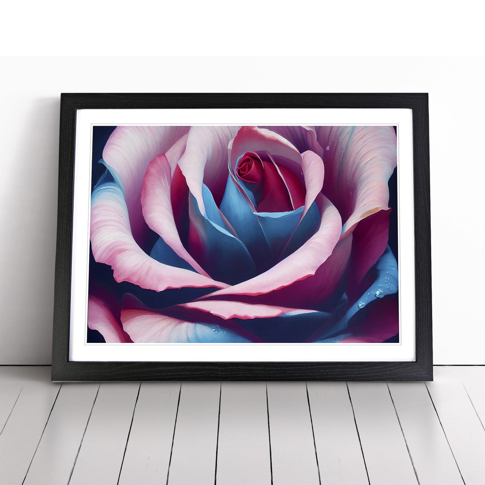 Colourful Rose Flower Vol.4 Wall Art Print Framed Canvas Picture Poster Decor