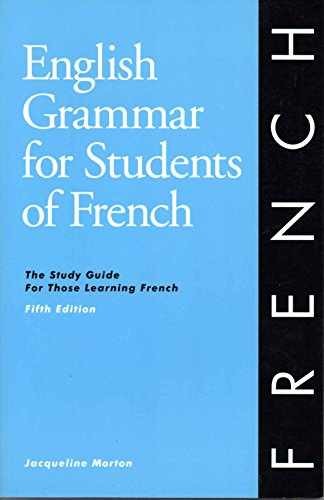 English Grammar for Students of - Paperback, by Morton Jacqueline - Very Good