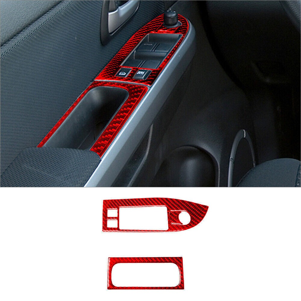 Suzuki Grand Vitara Driver Side Door Control Cover Trim in Red Carbon Fiber