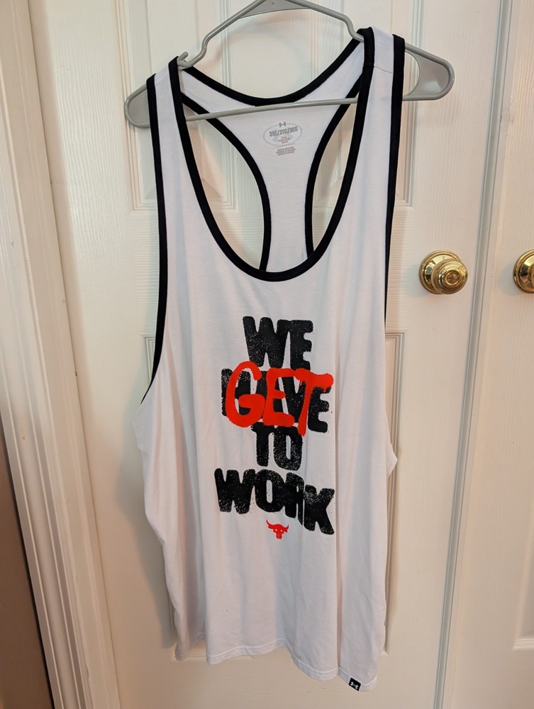 Under Armour Men's XL Project Rock Iron Paradise Training T-shirt sleeveless 3XL