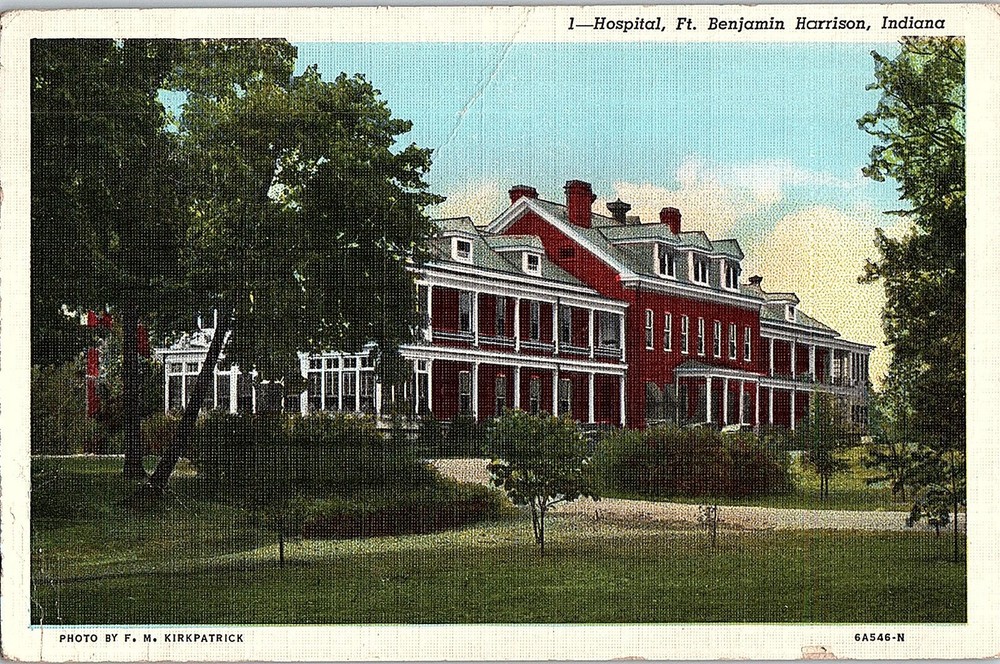 Postcard HOSPITAL SCENE Harrison Indiana IN m/09 AI2327