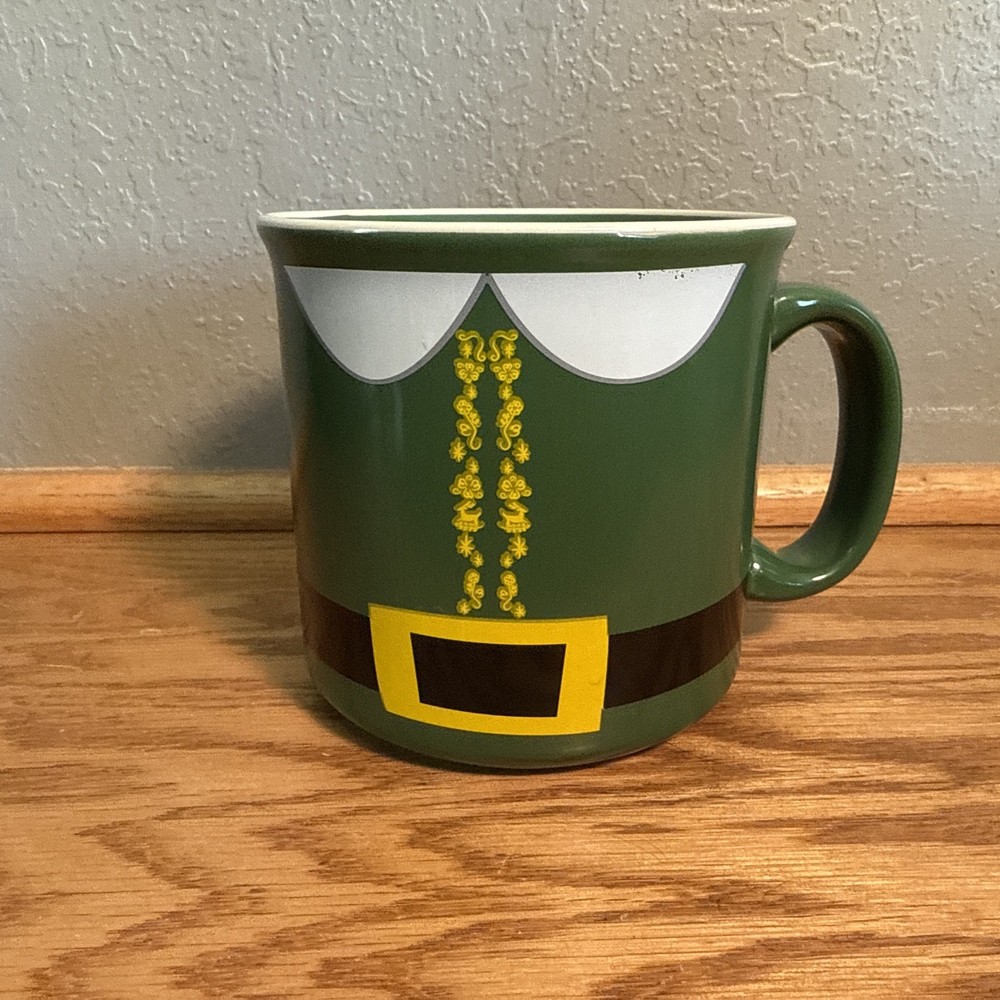 Elf Movie BUDDY THE ELF 20oz Large Green Ceramic Coffee Cup Mug