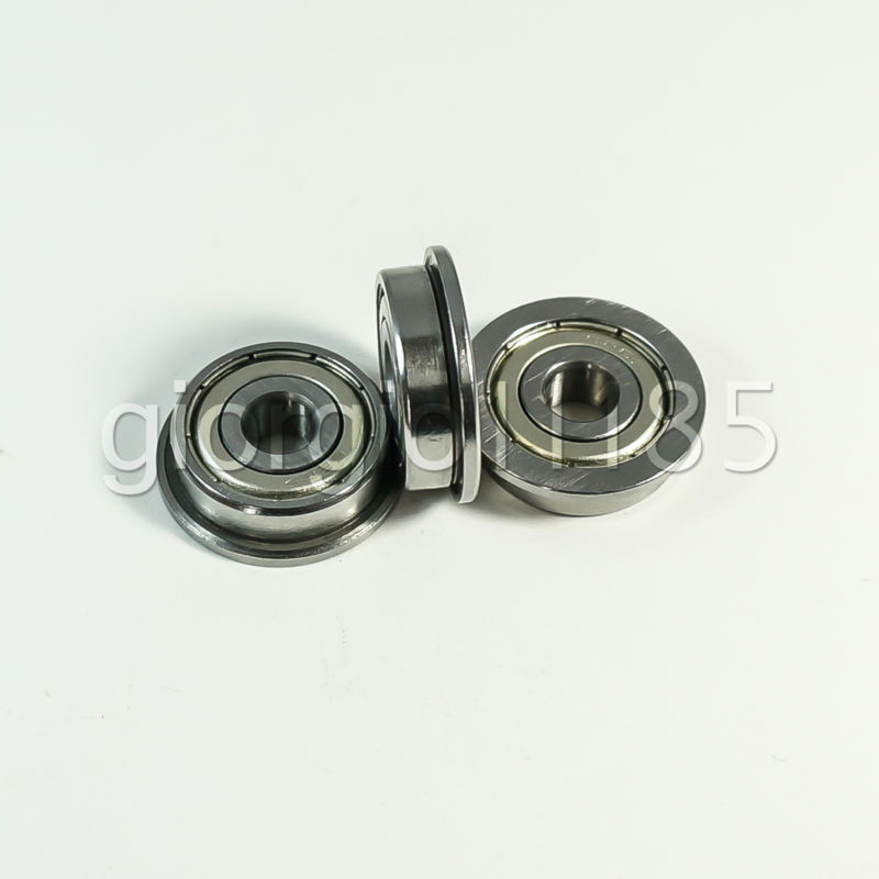 US Stock 10pcs F675zz Mini Metal Double Shielded Flanged Ball Bearings 5x8x2.5mm