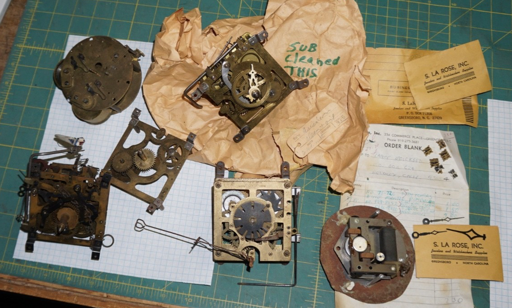 Vintage Cuckoo Clock Movements for Repair Parts