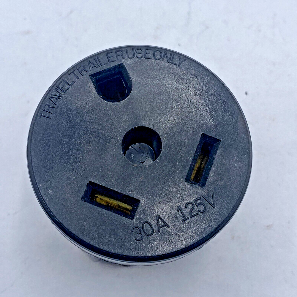 TRAVEL TRAILER OUTLET RECEPTACLE 30A 125V  ONLY PART BLACK LOT OF 10