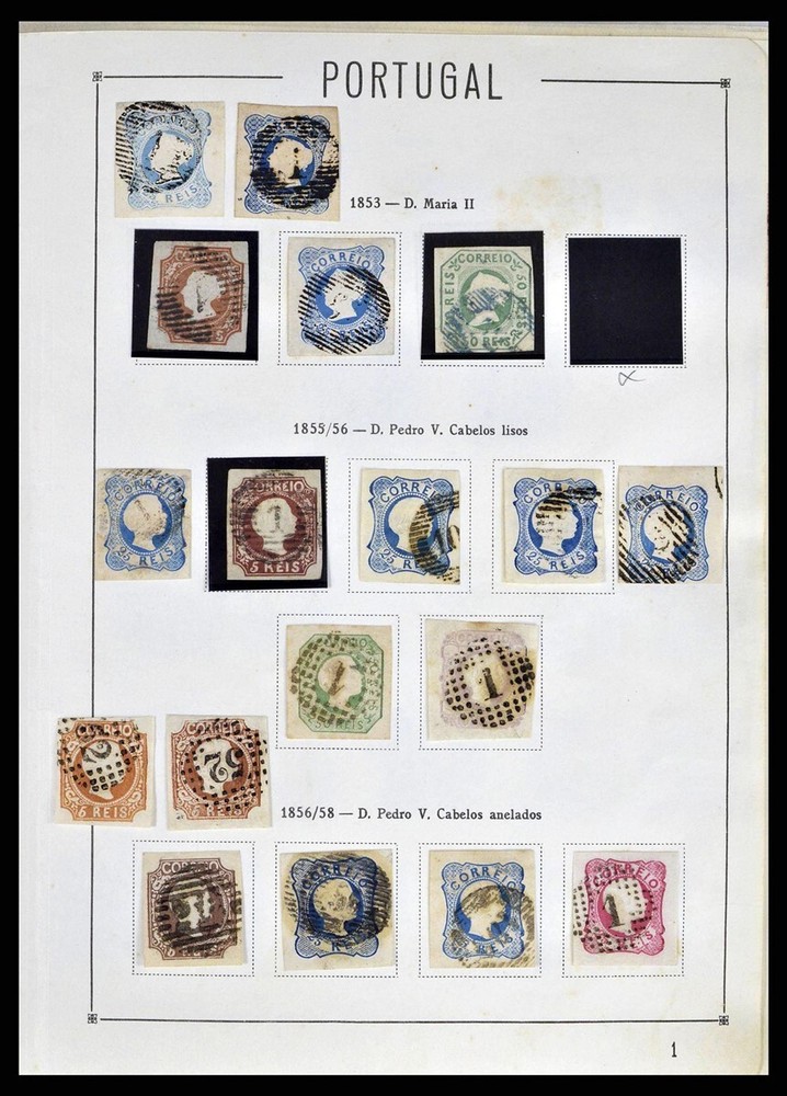 PORTUGAL 1852-1999 Used w/ Key Items in 2 Albums Stamp Collection