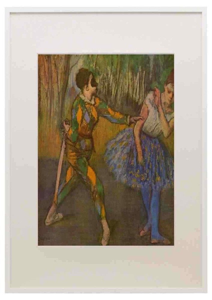 Degas Harlequin and Columbine A3 A4 Framed Art Print