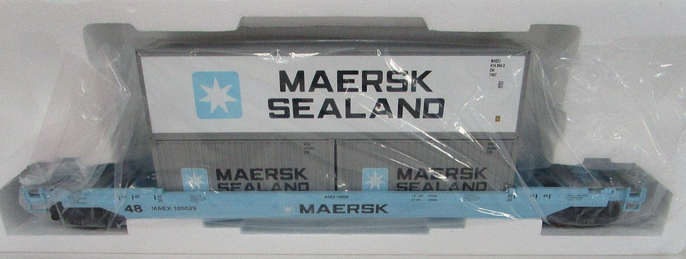 MTH 20-95062  O scale  MAERSK Husky Stack Car #100029  LN