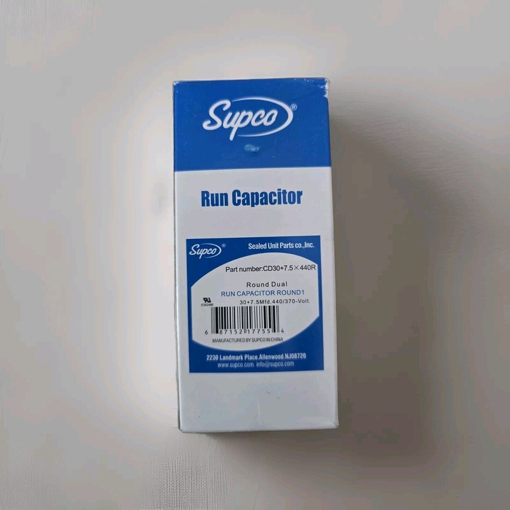 CD30+7.5X440R DUAL RUN CAPACITOR (30+7.5 MFD X 440VAC)York/Trane/Carrier/Ducane