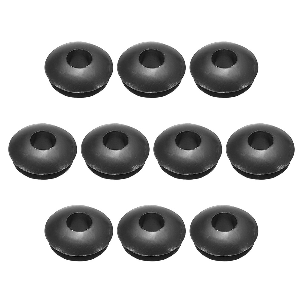 Rubber Grommets Flexible Wire Hole Plug - 5 mm Mount Dia / Black / 300 Pcs