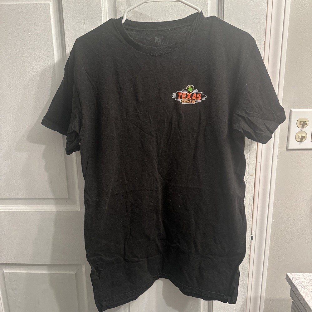 Texas Roadhouse Crew Member T Shirt Short Sleeve Men Medium Black