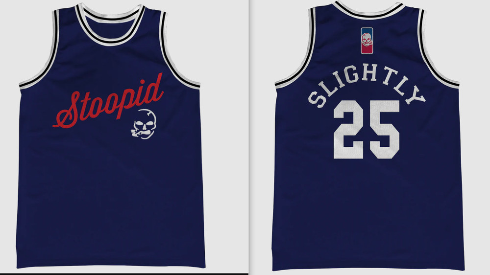 Slightly Stoopid Number 25 Basketball Jersey Rock Reprint BT1173