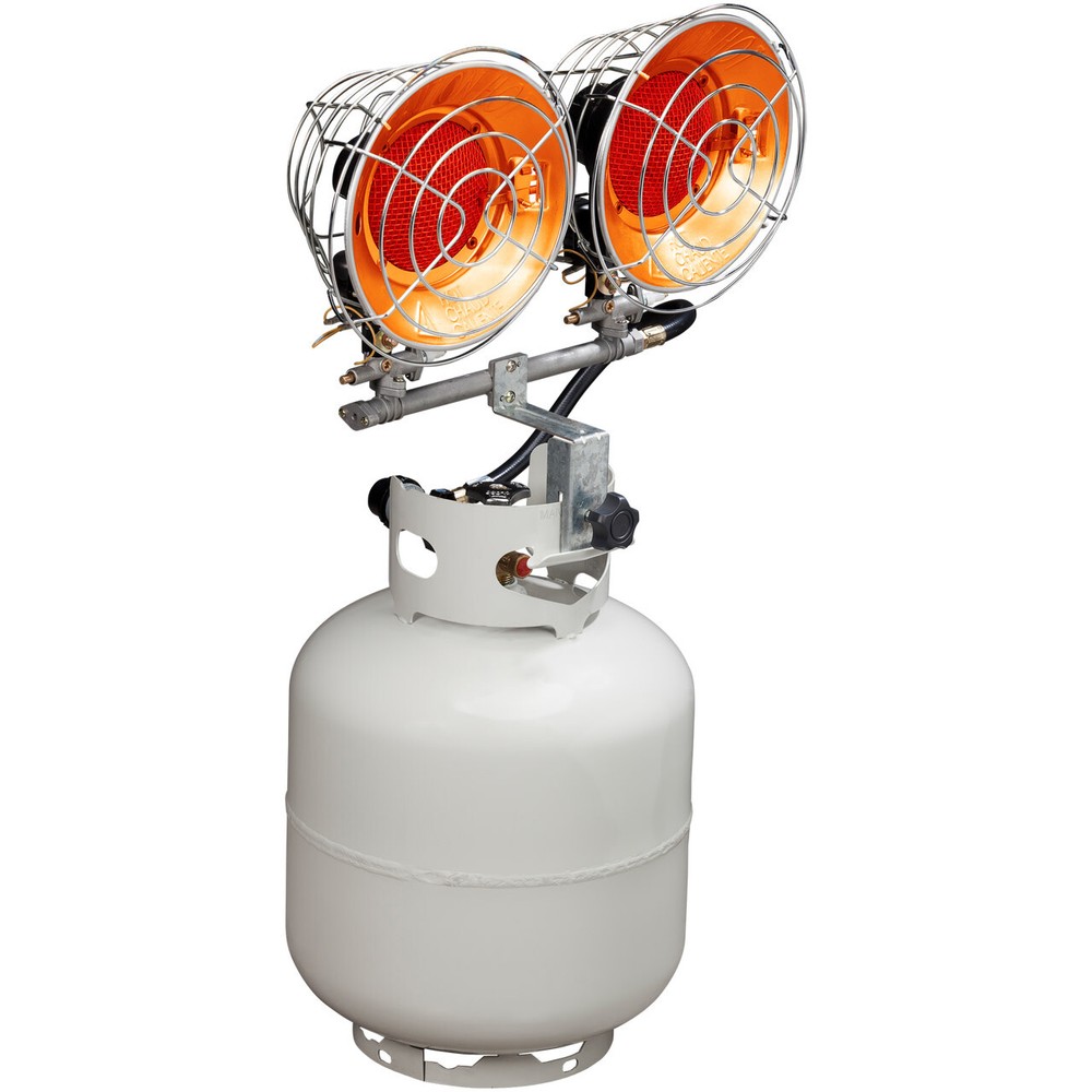 Avenger FBDTP30 30,000 BTU Liquid Propane Dual Burner Infrared - Silver