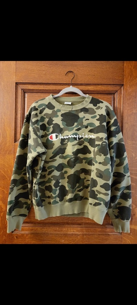 BAPE X CHAMPION Crewneck LARGE