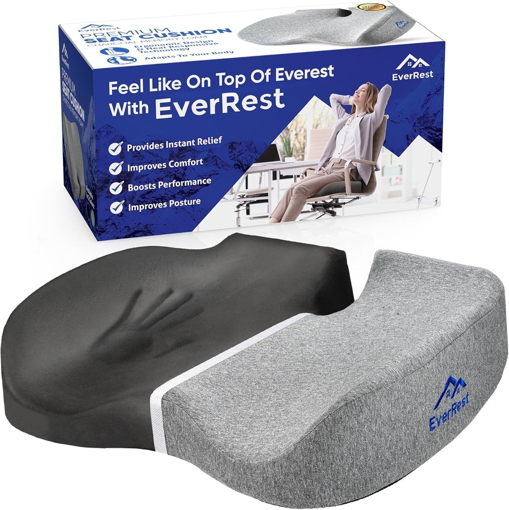 for Office Chair Plus Size - Firm Extra Wide Large Memory Foam Pillow for Tai...
