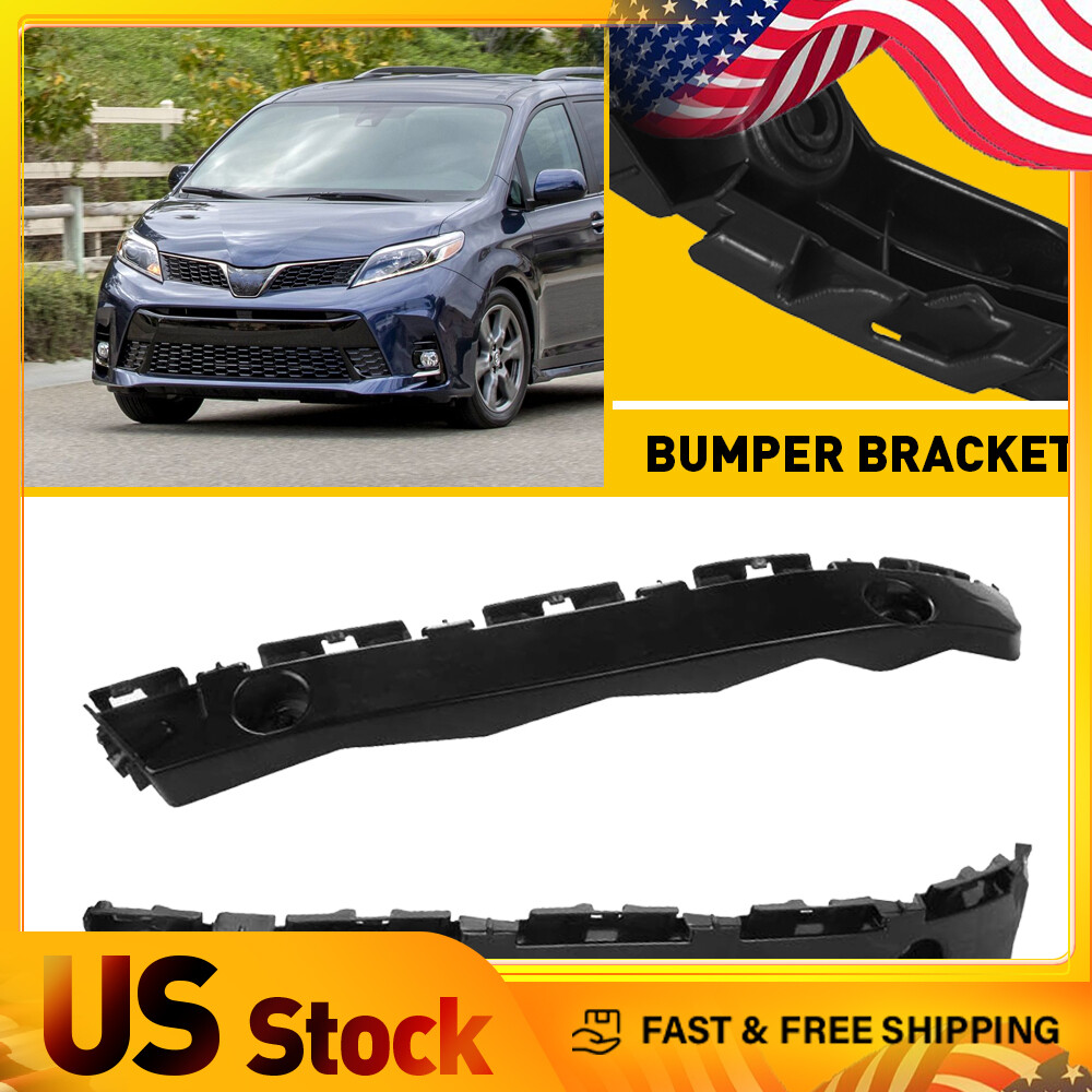 2011-2020 Toyota Sienna Front Side Bumper Retainer Bracket Holder Pair