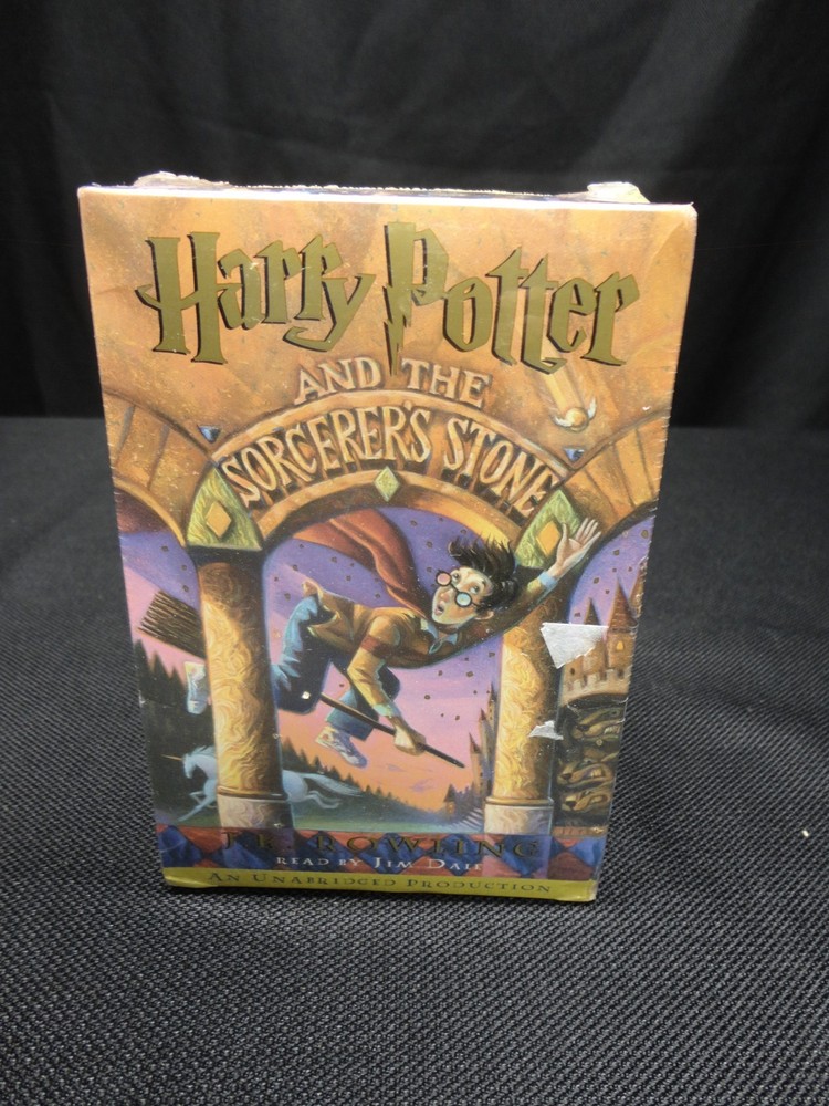 Harry Potter and the Sorcerer’s Stone Unabridged six cassette set Jim Dale audio