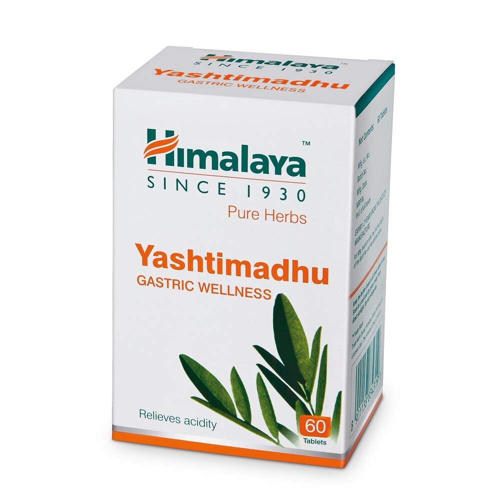 Himalaya Wellness Pure Herbs Yashtimadhu Tablet (60 Tablets) SALE PRICE