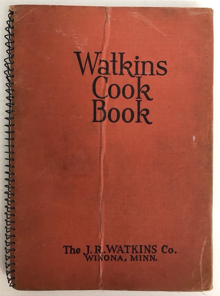 Watkins Cook Book 1936 HC Spiral Bound Vintage Winona, Minn.