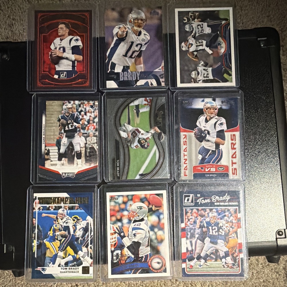 Tom Brady - 9 Card Lot - New England Patriots & Tampa Bay Buccaneers Inserts