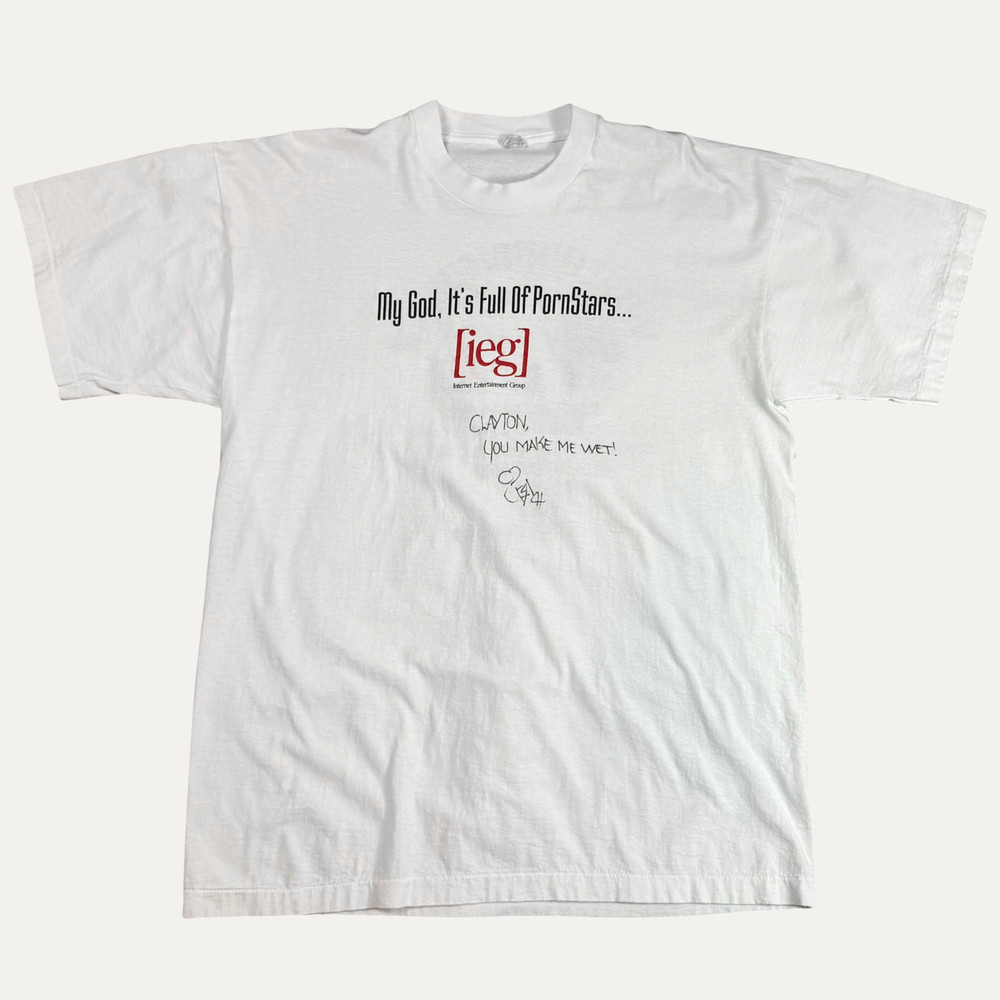 Vintage 90s Internet Entertainment Group Porn T-Shirt