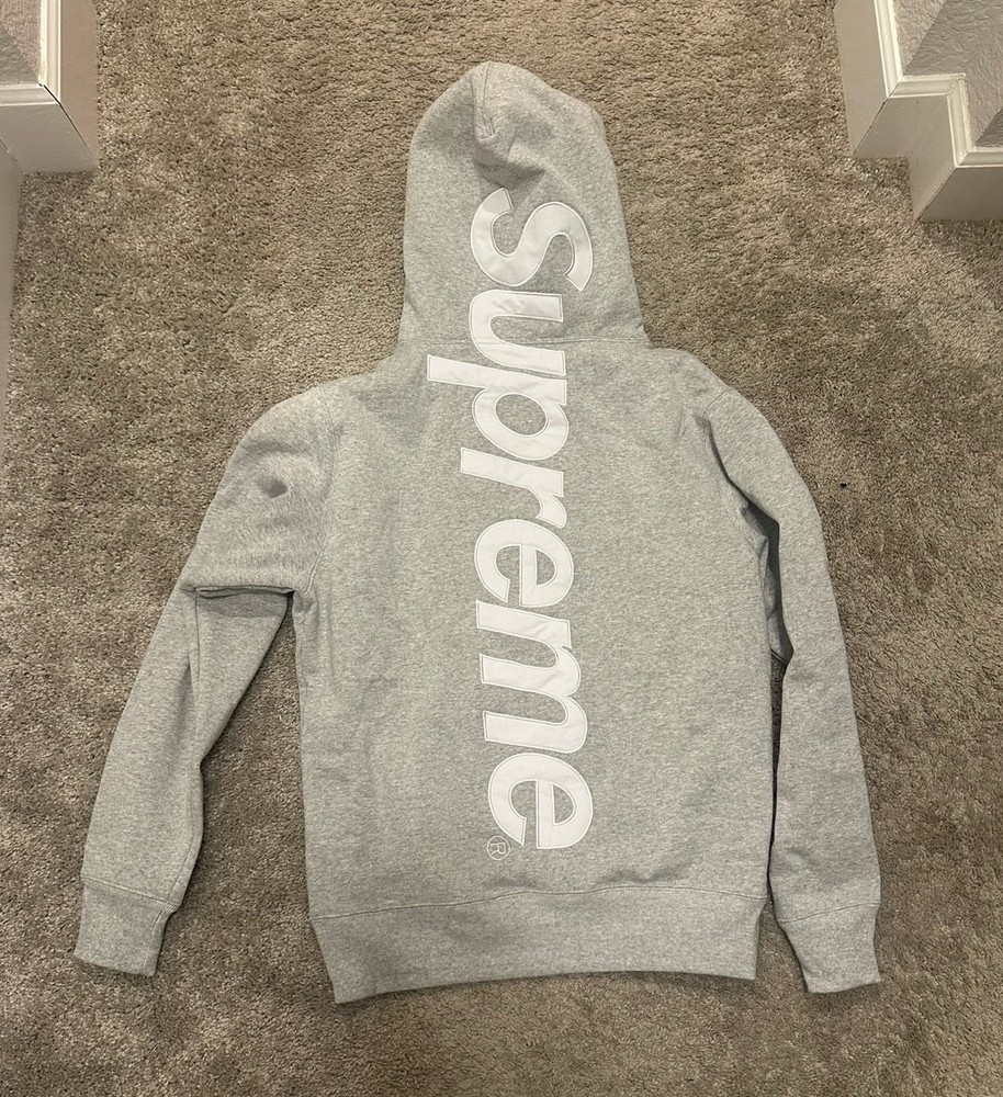 Supreme Satin Appliqué Hooded Sweatshirt