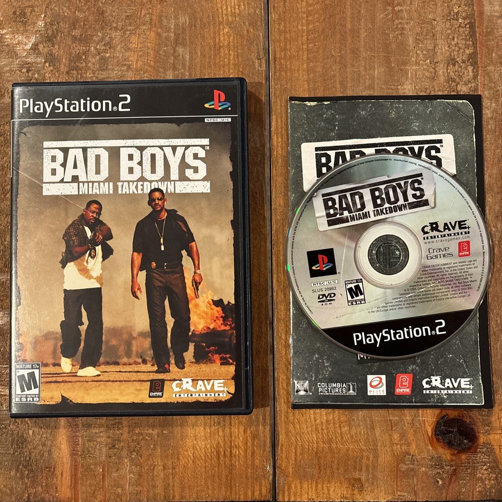 Bad Boys: Miami Takedown (Sony PlayStation 2, 2004) - CIB W Manual - Free Ship