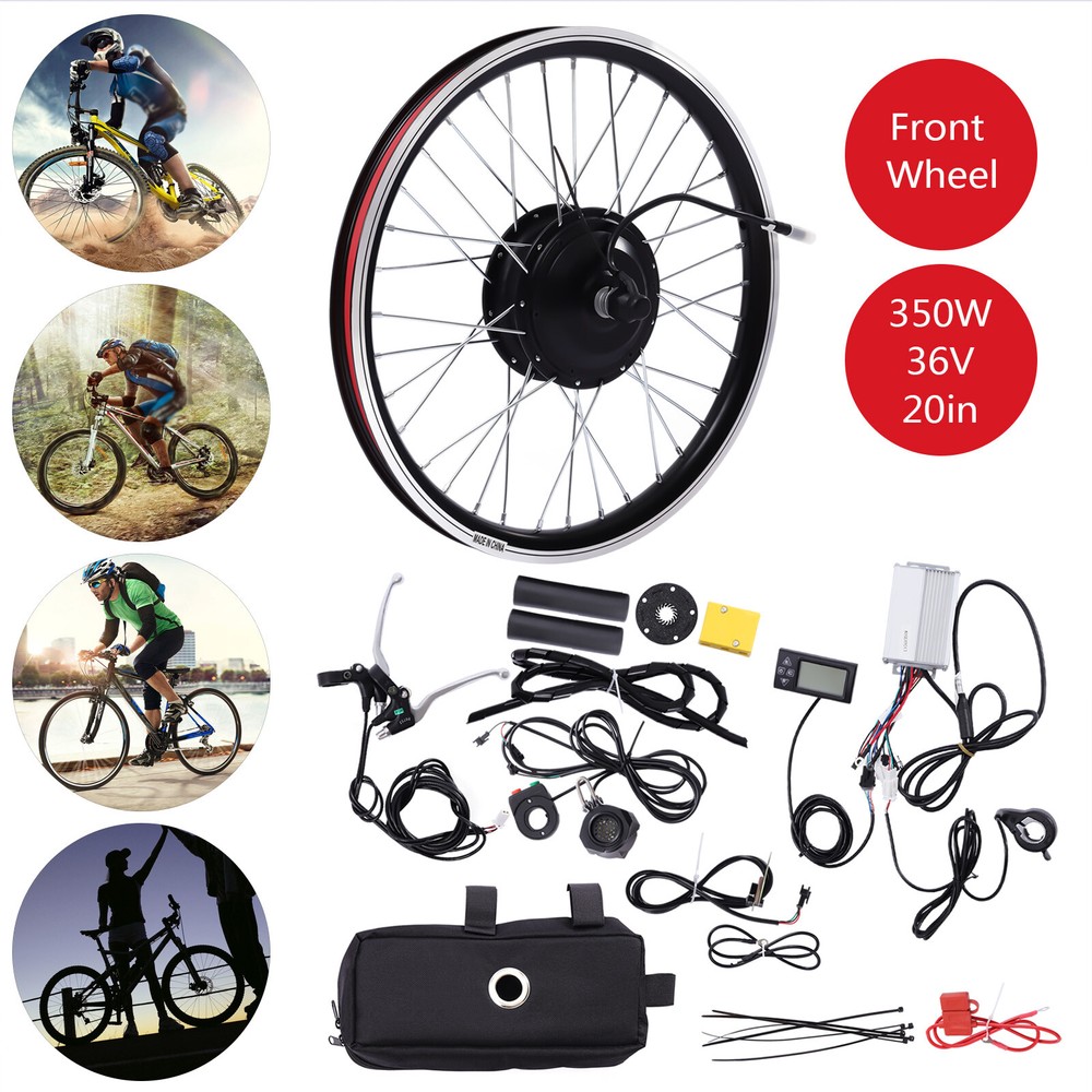 350W Low Noise Adjustable Speed Front Hub Motor for E-Bikes