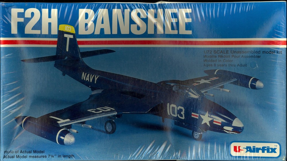 USAirfix Models 1/72 MCDONNELL F2H BANSHEE U.S. Navy Jet Fighter