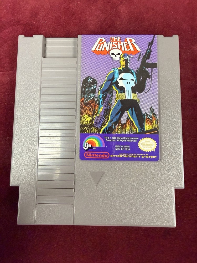 The Punisher (Nintendo NES, 1991) Tested Authentic