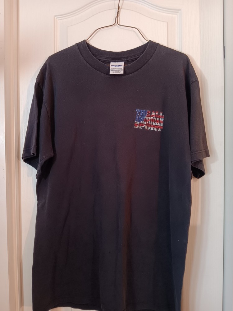 Vintage Wrangler Men's T-Shirt Size L Short Sleeve ,black