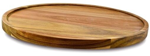 Acacia Wood Lazy Susan Turntable Organizer for Kitchen 10 Inch Single Pack-image