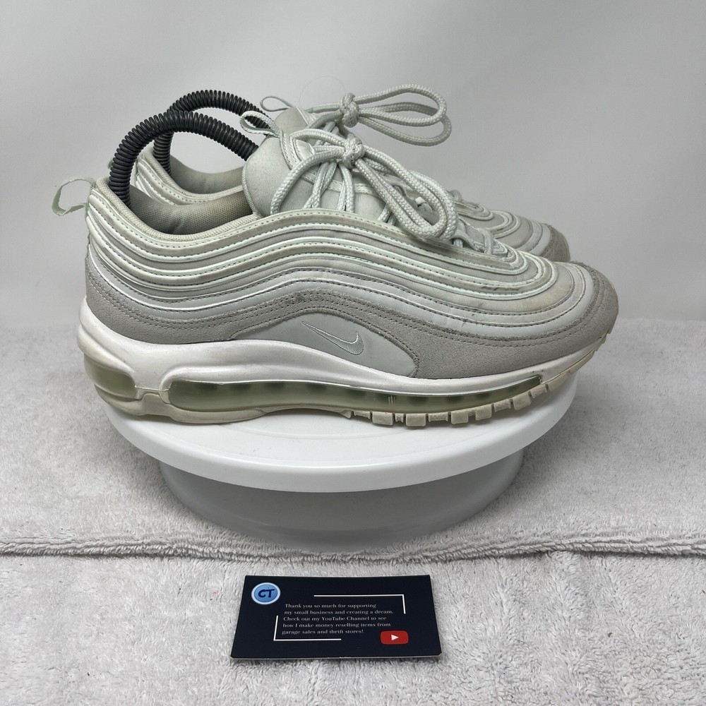 Nike Air Max 97 Women's Running Sneakers Shoes 917646-301 White Gray Size 8