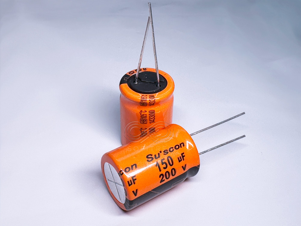 5PCS HB Suscon 150uf 200V 18x26mm Radial Electrolytic Capacitor High Ripple LL