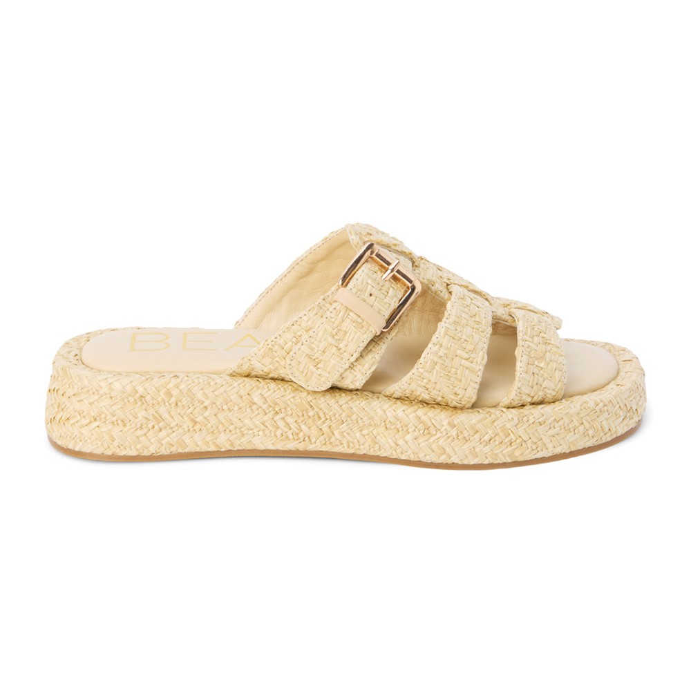 Matisse Ciao Fisherman Slide Sandals in Beige for Women