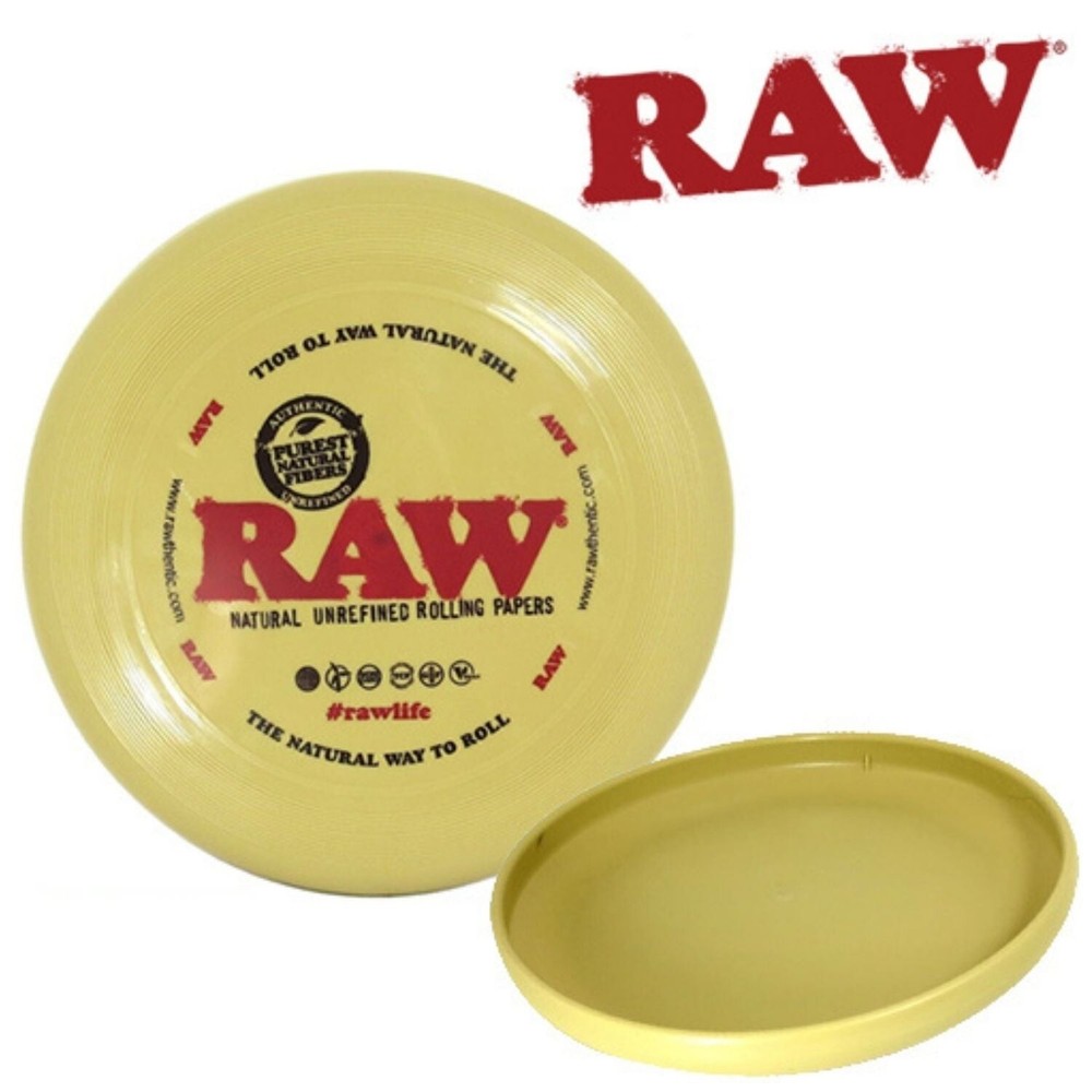 RAW Frisbee Rolling Tray for Easy Herb Prep  