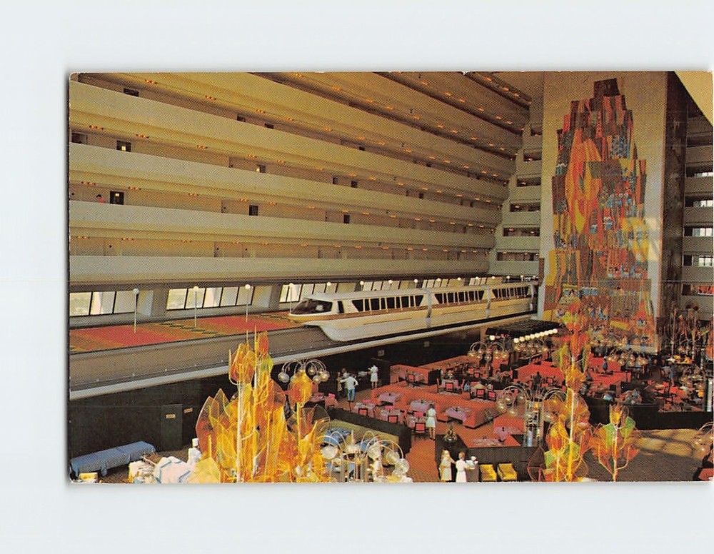 Postcard Grand Canyon Concourse Contemporary Resort Disney World Florida USA