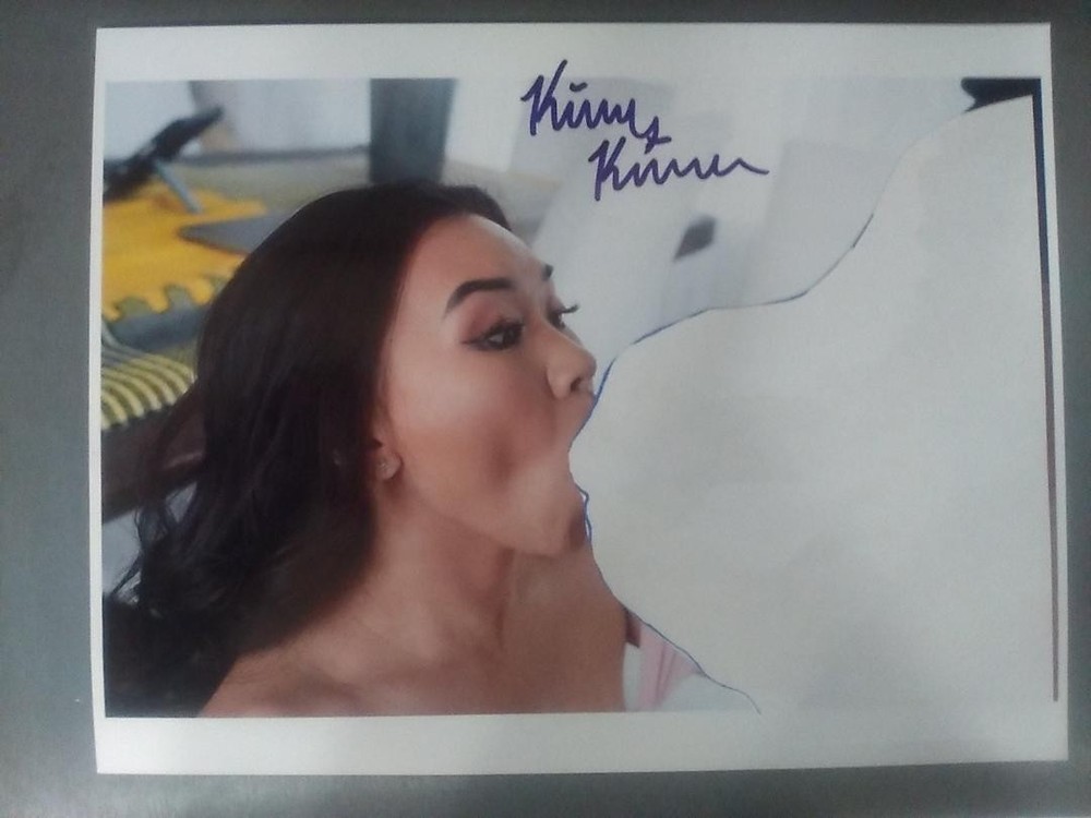 Kimmie Kimm hand signed 8x10 color photo of Adult Asian Model 2026
