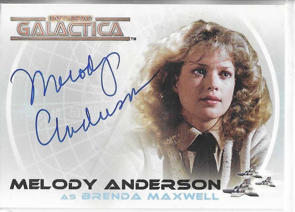 Battlestar Galactica Colonial Warriors A25 Melody Anderson Brenda Autograph