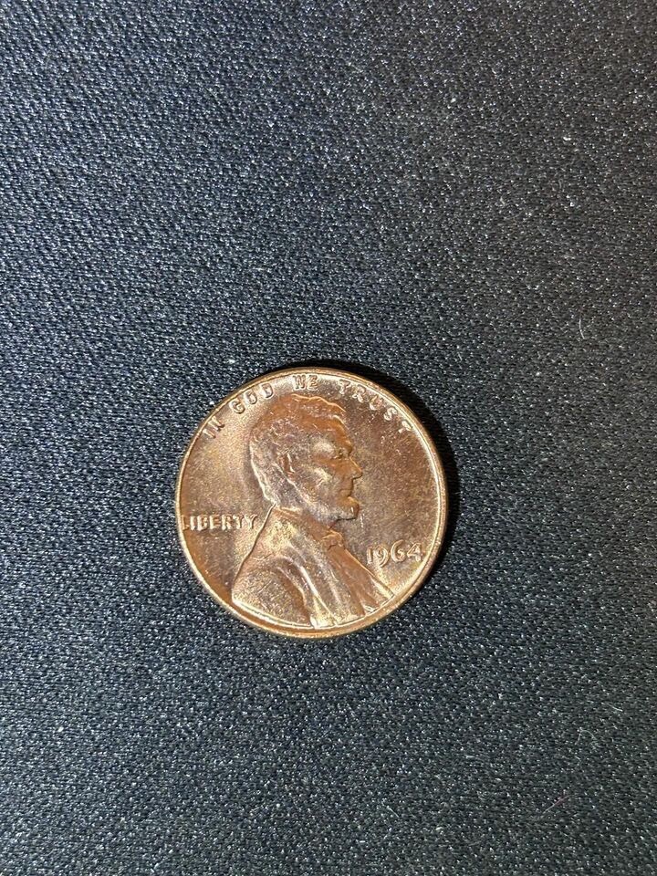 Rare 1964 Lincoln Penny No Mint Mark Excellent Circulated Condition