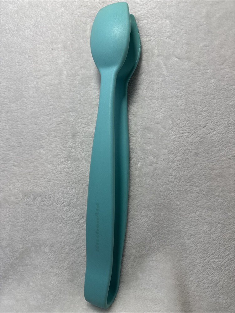 KitchenAid TEAL ONE PIECE NYLON Tongs Serving Utensil One Of A Kind!!